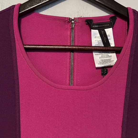 NWT BCBG MaxAzria Women's Aliza Sleeveless Slim Fit Block Colored Dress Size Med - Picture 5 of 16